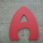 Plastic letter PVC color HARLEQUIN