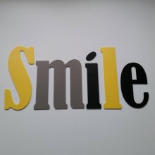 Smile decorative wall letter