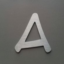 Brushed metal letter ANIME ACE