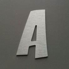 Brushed metal letter ZOINKS