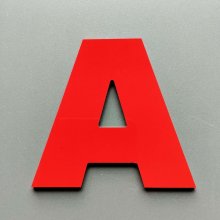 Metal letter color ARIAL BLACK
