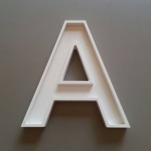 Hollow letter in white PVC ARIAL BOLD