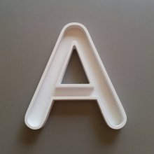 Hollow letter in white PVC ARIAL ROUNDED