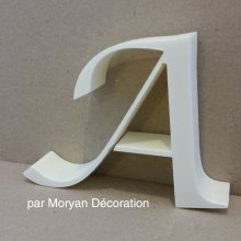 Polystyrene letter LUCIDA CALLIGRAPHY