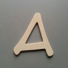 Letter in raw wood to paint model ANIME ACE