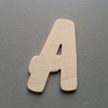 Wooden letter to paint BALLOON model