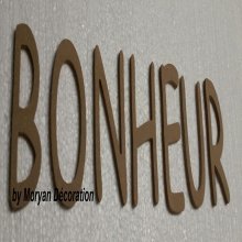 Decorative wooden letter HAPPY