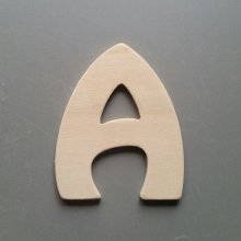 Wooden letter to paint model BUBBLE