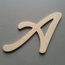 Wooden letter to paint model COOL