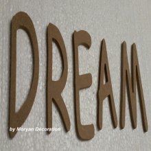 Decorative wooden letter DREAM