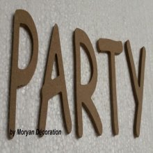 Decorative wooden letter PARTY