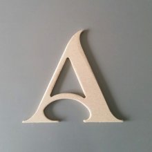 Wooden letter to paint model SHANGRI LA