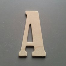 Letter in raw wood to paint model SLIMLOFT