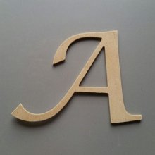 Letter MDF raw to paint model LUCIDA CALLIGRAPHY