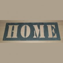 Zinc stencil HOME