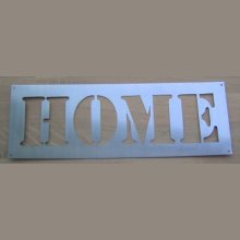 Deco stencil, zinc letter HOME