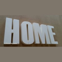 Decorative polystyrene letter HOME , height 15 cm
