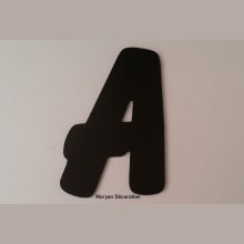 Plastic letter PVC black BALLOON