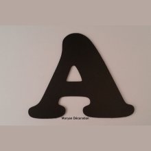 Plastic letter PVC black COOPER BLACK