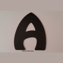 Plastic letter black PVC HARLEQUIN