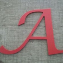 Plastic letter PVC color LUCIDA CALLIGRAPHY