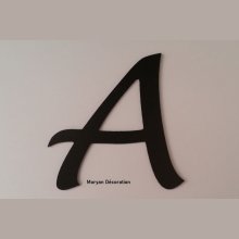 Plastic letter PVC black LUCIDA HANDWRITING