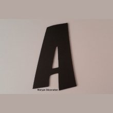 Plastic letter PVC black ZOINKS