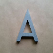 Zinc 3D relief letter HAARLEM
