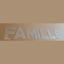 Zinc decorative letter FAMILY 10 cm