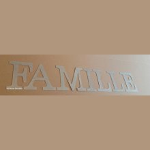 Zinc decorative letter FAMILY 20 cm