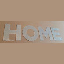 Zinc decorative letter HOME 10 cm
