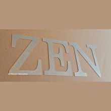 ZEN zinc decorative letter 10 cm